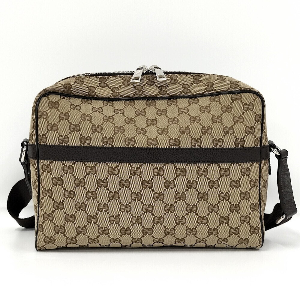 Gucci Canvas Beige GG Bag Shoulder Tan